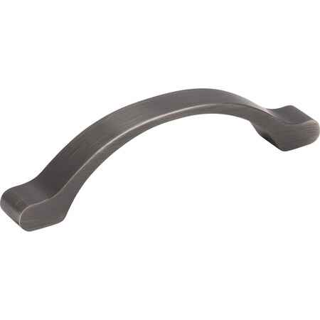 Elements 96 mm Center-to-Center Brushed Pewter Arched Seaver Cabinet Pull 511-96BNBDL
